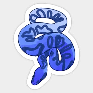 Blue snakes illustration Sticker